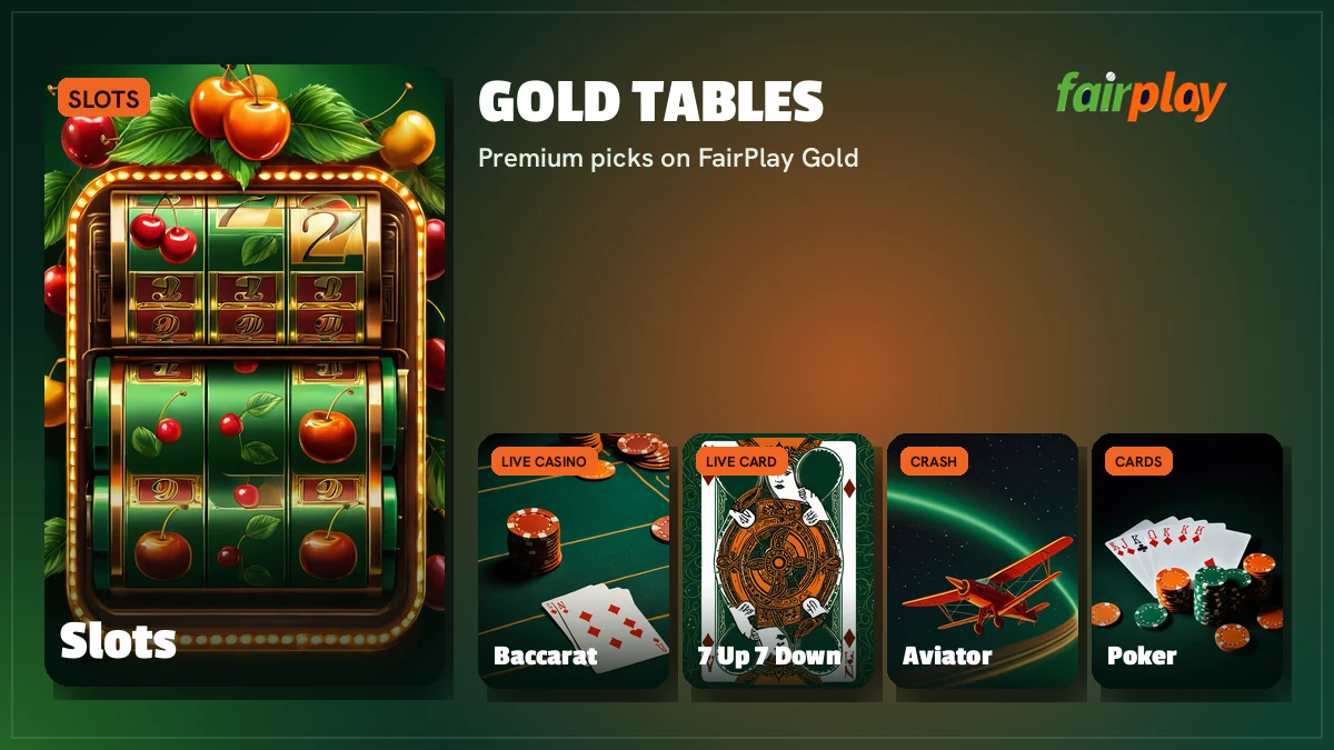 FairPlay Gold games including Aviator, Teen Patti, Andar Bahar and live cricket markets
